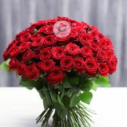 101 красная роза 50 см акция